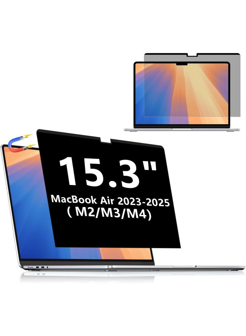 Magnetic Privacy Screen for MacBook Air 15 Inch (2023-2026, M2, M3, M4,M5), Anti-Spy Filter, Matte Anti Glare Blue Light Protector, Easy Install & Remove - Image 1